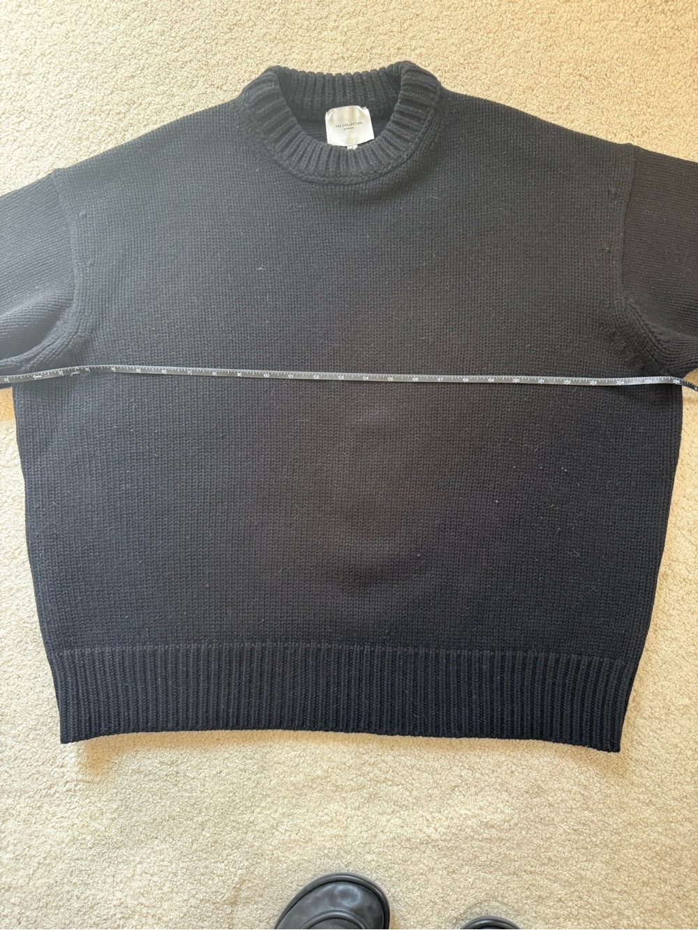 Reformation Black Crewneck Womens Wool Sweater/ The Gwen size small - Picture 4 of 16